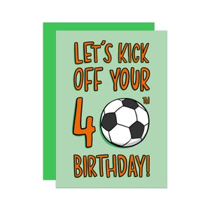 Fußball Geburtstagskarte 40 Premiere League Karte | Karte für Papa | Karte für Brother | Für Onkel | WM-Karte | Lustige Fußball Karte