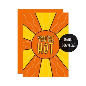 Carte d'amour d'été | Carte de Saint-Valentin effrontée | Carte d'anniversaire mignonne | vous êtes vraiment cool | carte pour petite amie | Carte pour petit ami