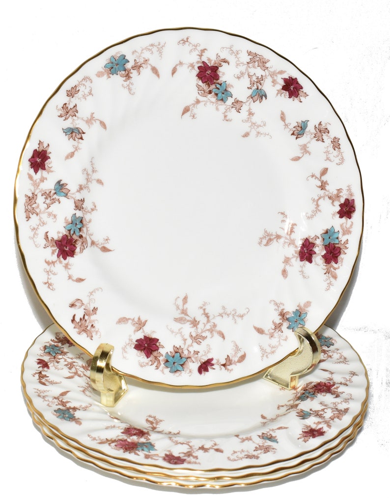 28pc Minton Bone China Ancestral Dinnerware Set Dinner Desert Bread