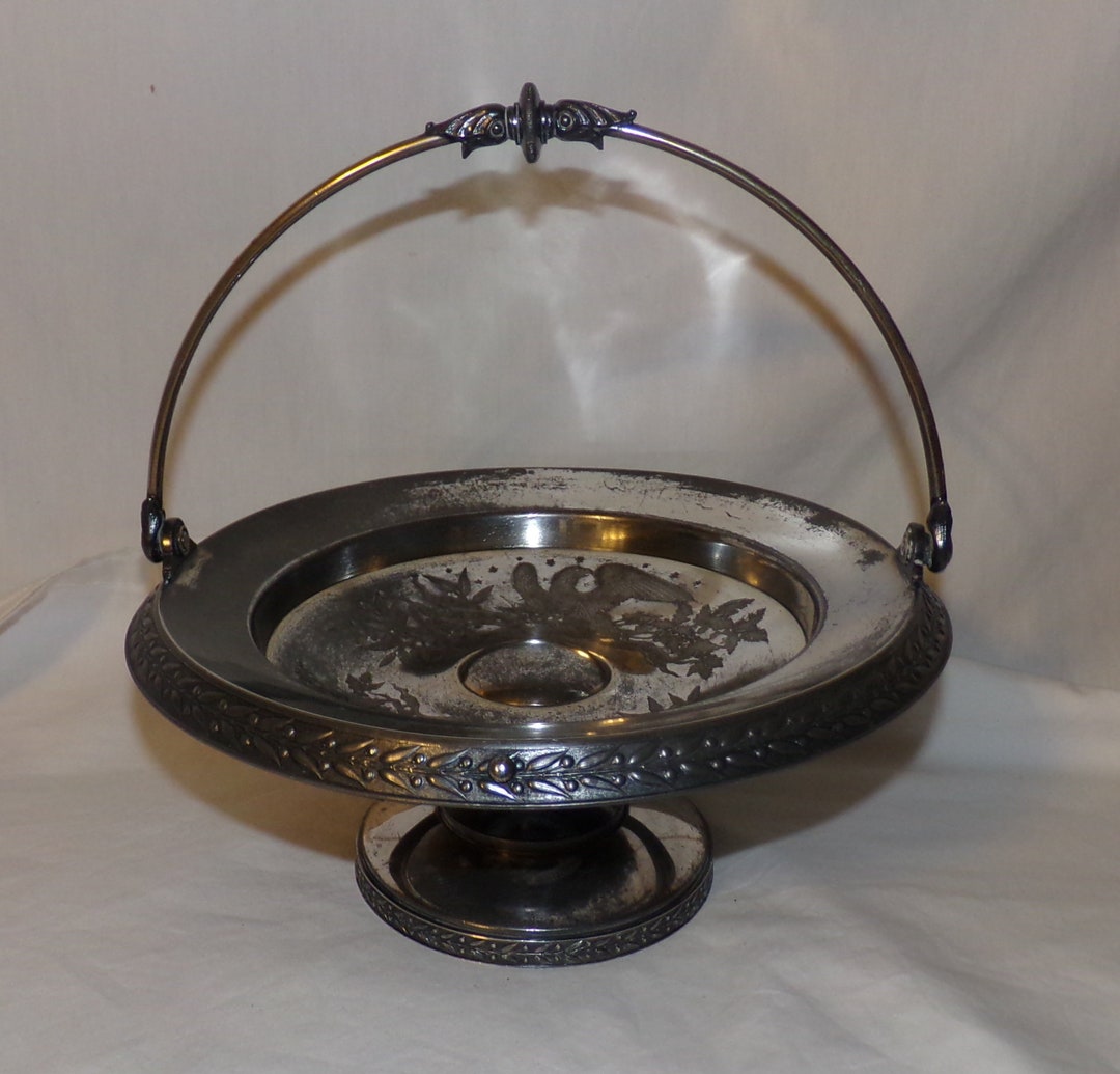 Antique Silver Plate Brides Wedding Basket Quadruple Plate Etsy