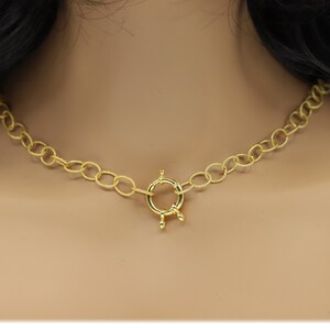 Trendy ketting Ketting Sterling Silver 925 verguld met geel goud (#03)