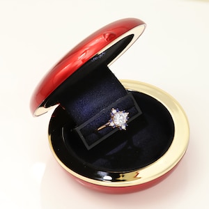 Light up Fancy Ring Box Bright Red Jewelry box Bright Blue Ring Box shiny Black Ring Box proposal ring engagement Box