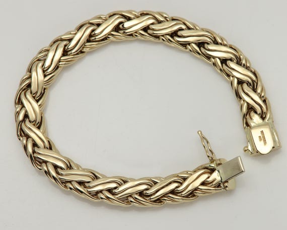 Vintage Tiffany & Co. 14k Yellow Gold Woven Bracelet - Etsy Vintage Tiffany & Co. 14k Yellow Gold Woven Bracelet - Etsy