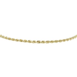 14k Solid Gold Rope Chain: Bracelet or Necklace