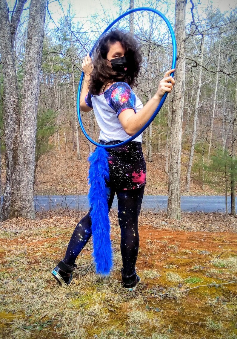 Bright Blue Cat Short or Long Fun CostumeCosplay Tail!
