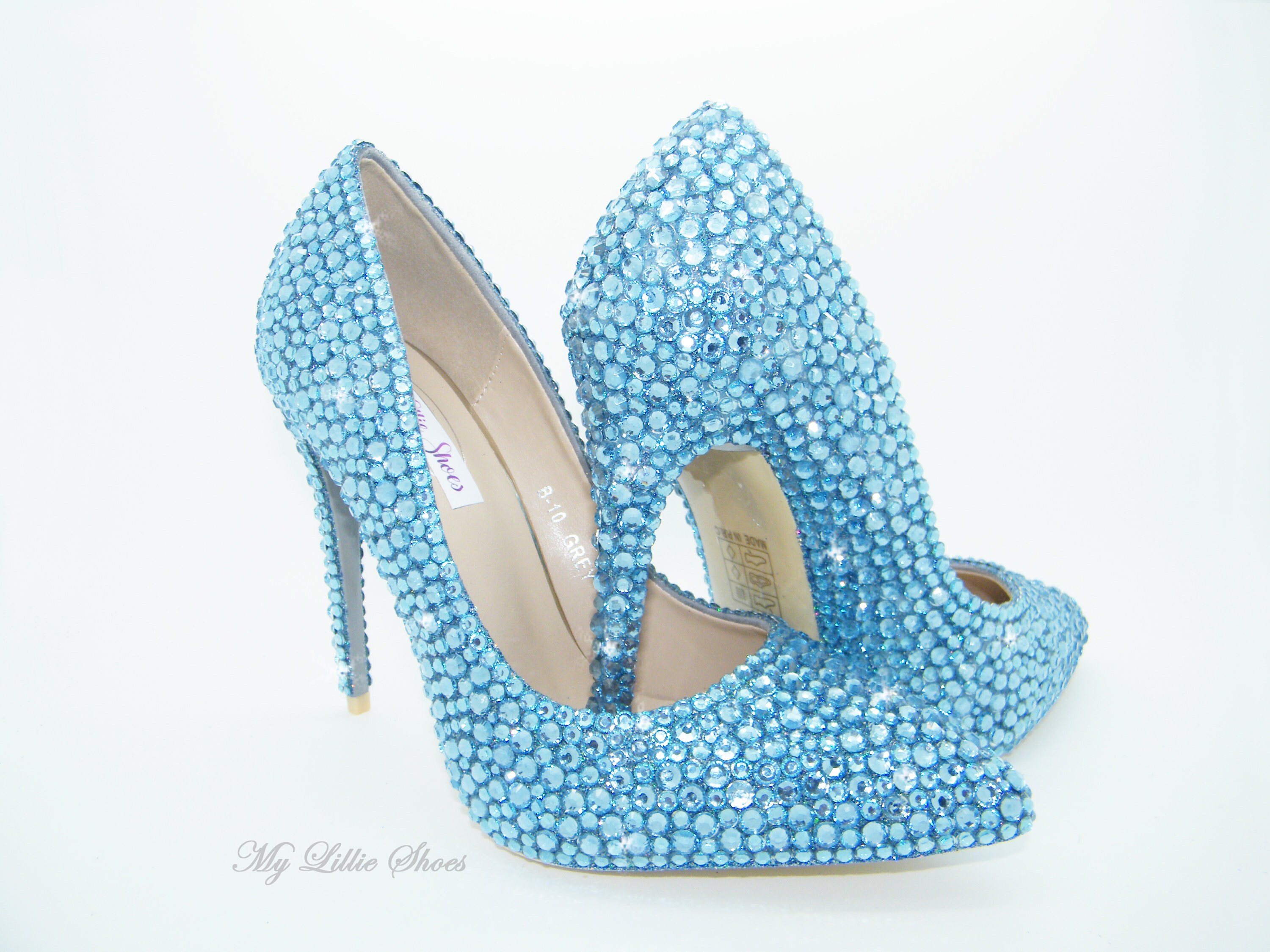 sapphire blue high heels