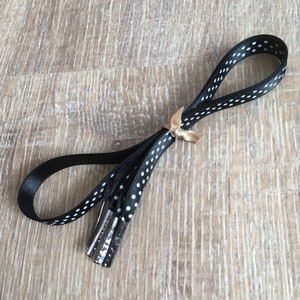 black and white polka dot shoelaces