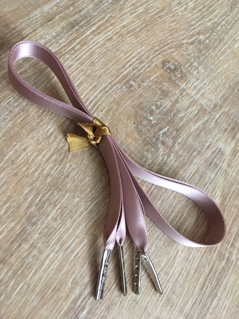 rose gold ribbon shoelaces