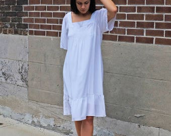 White Silk Dress