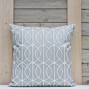 Designer decorative linen pillow cover / Custom size outdoor/indoor patterned pillow sham / Modern home decor