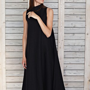 Elegant Linen Dress / Long Linen Summer Dress / Stylish - Etsy