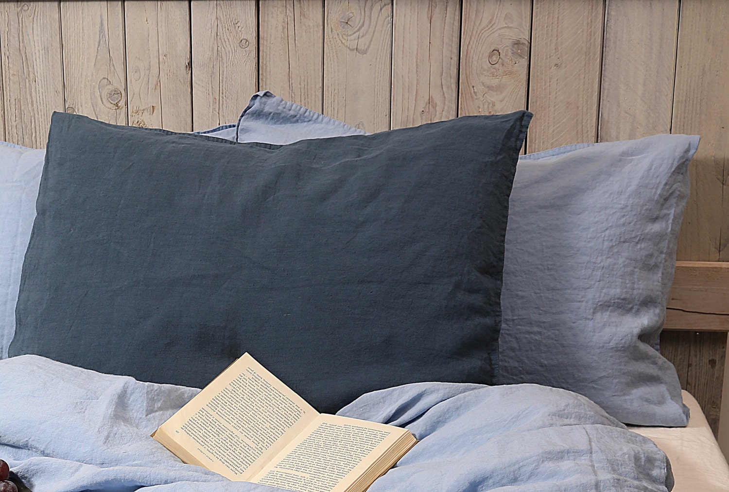 Organic Pillow Shams / Soft and Stonewashed Pure Flax / Set of Etsy