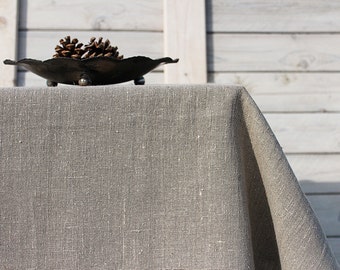Pure linen tablecloth / Linen tablecloth / natural linen