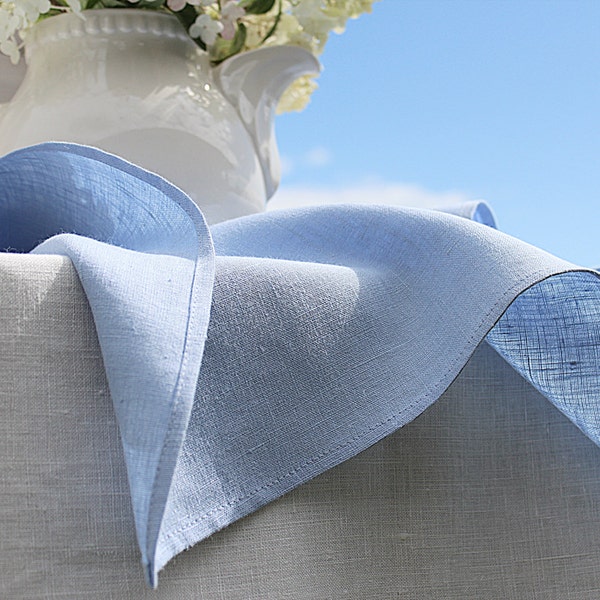 Dusty Blue Napkins Etsy