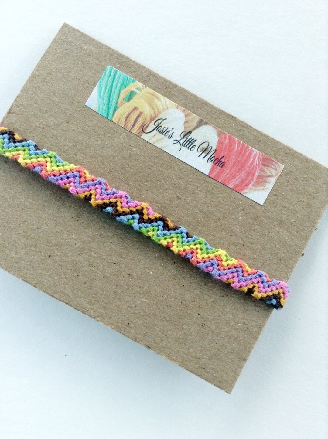 Zigzag Friendship Bracelet / Colorful Friendship Bracelet / Colorful
