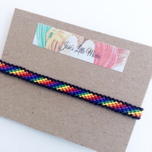 LGBT Pride bracelet / Gay pride bracelet / Pride Bracelet / Rainbow bracelet / Colorful bracelet / Gay jewelry / LGBT Friendship bracelet image 1