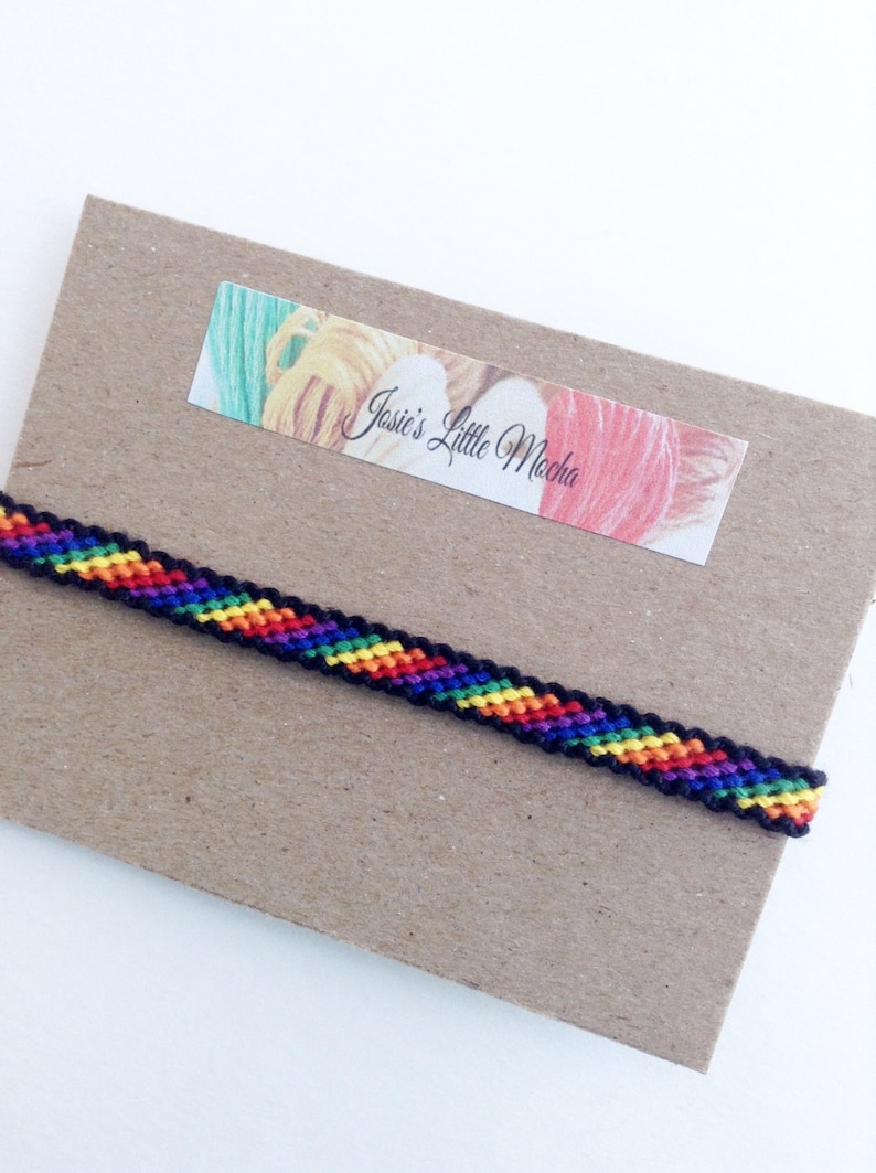 LGBT Pride bracelet / Gay pride bracelet / Pride Bracelet / Rainbow bracelet / Colorful bracelet / Gay jewelry / LGBT Friendship bracelet image 1