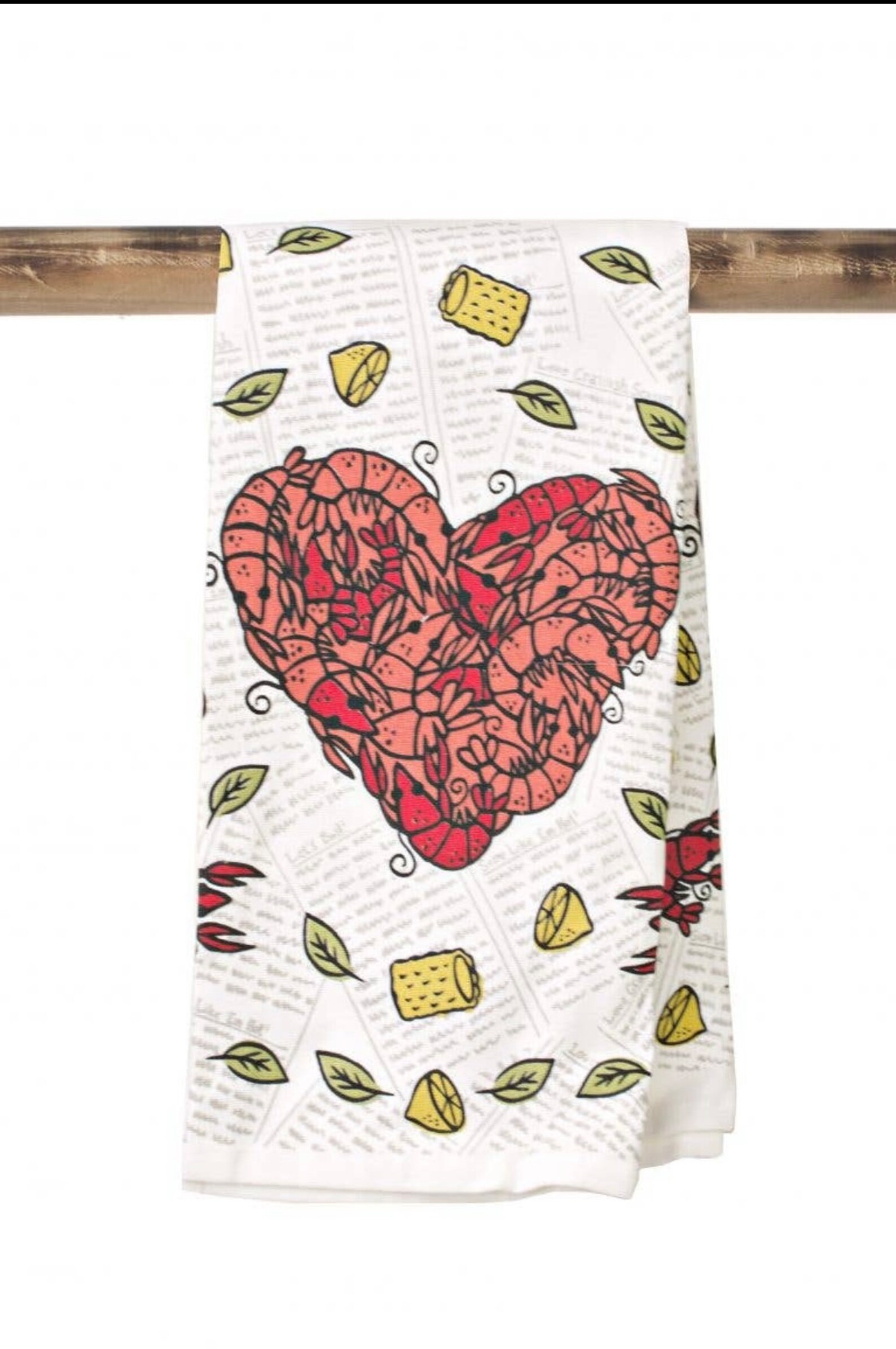 Crawfish Boil Tea Towel Etsy