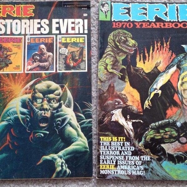 3 Digital PDF Downloads - EERIE  1970 - 1972 Yearbooks/Annuals