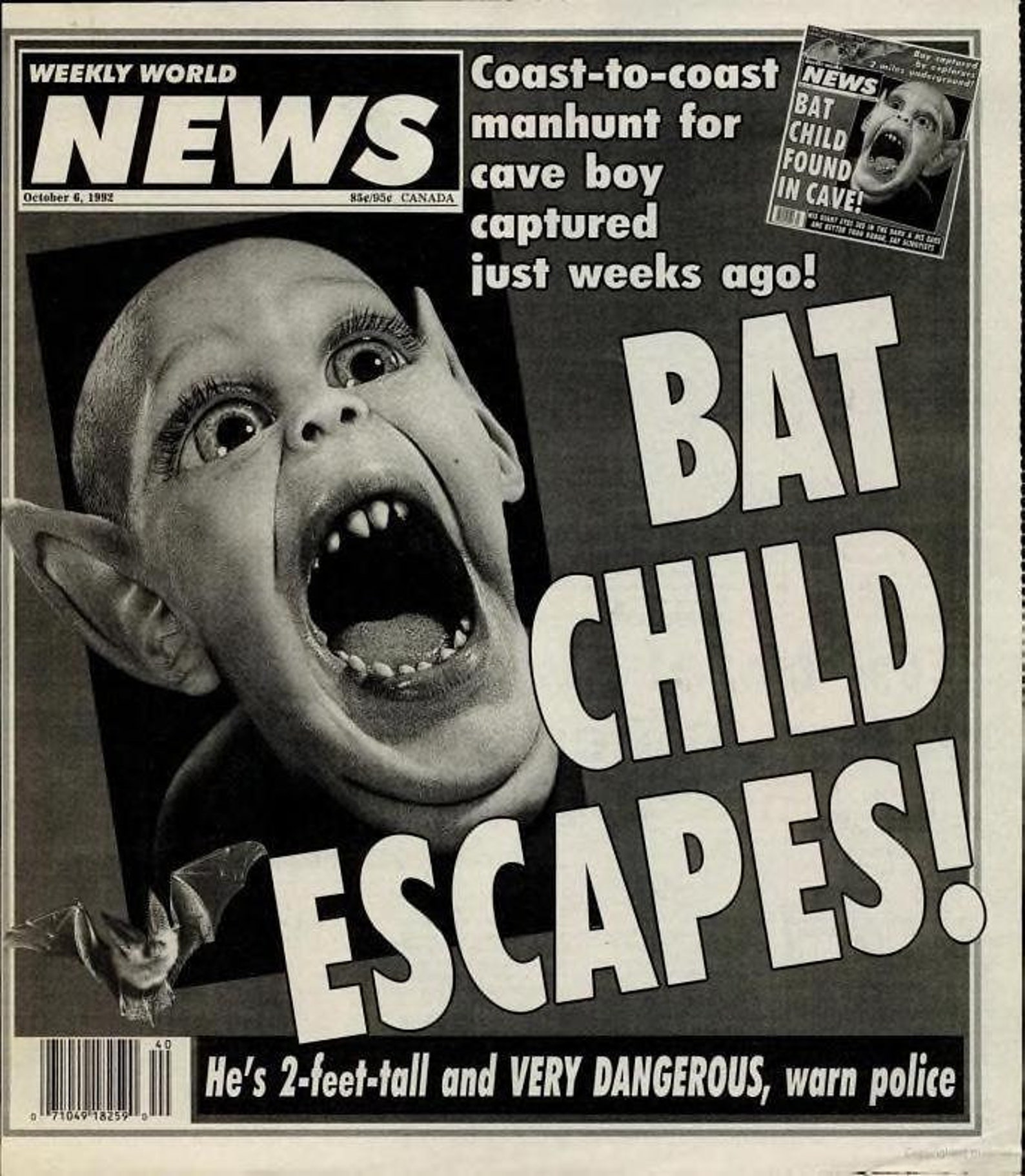 The Weekly World News 10/06/1992 PDF | Etsy