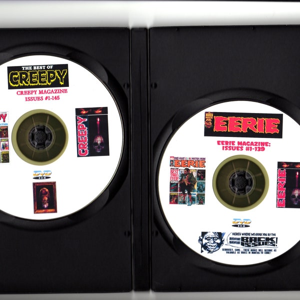 Creepy & Eerie Magazine Complete Collection - On DVD-ROM. Plus Extras!