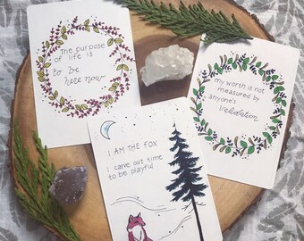 mantra cards: nature guides