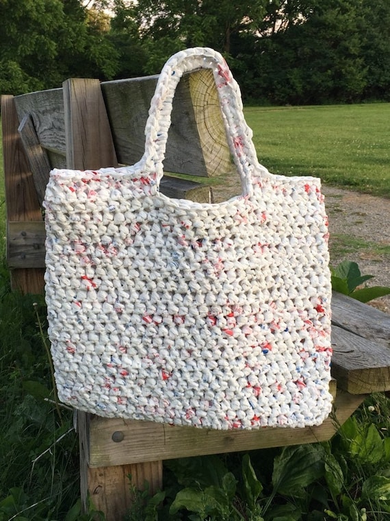 crochet reusable grocery bags