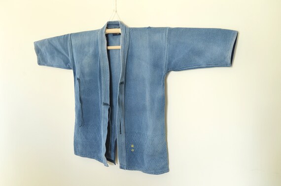 vintage Japanese sashiko stitch kendo hanten kimon