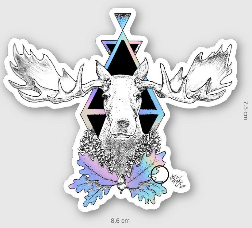 Holographic Moose Decal