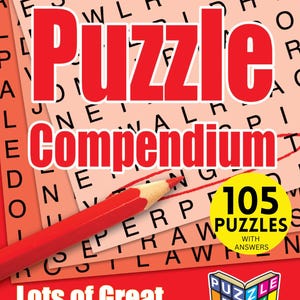 Puzzle Compendium Pages with Solutions, Brain Teasers, Logic Puzzles, Word Puzzles, Codebreakers, Instant Download, Printable Puzzle Pages