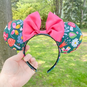 Floral/Mushroom Psychedelic Hippie Handmade Mouse Ears