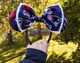 New England Patriots Disney Mickey Mouse Ears - Etsy