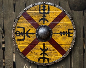 Authentic King Finehair Viking Battleworn Shield