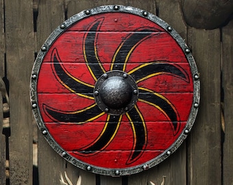 Ivar the Boneless Authentic Battleworn Viking shield – PA Art Studios