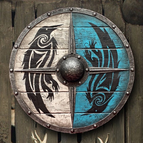 Ouroboros Battleworn Viking Shield - Etsy