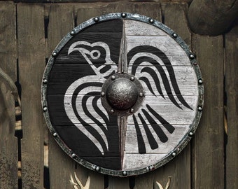 Eivor Valhalla Raven Clan Authentic Battleworn Viking Shield