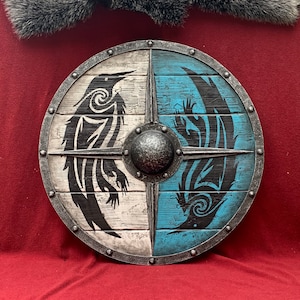 Eivor Valhalla Raven Authentic Battleworn Viking Shield - Etsy