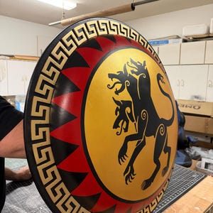 Cerberus Authentic Ancient Greek Hoplite Shield image 10