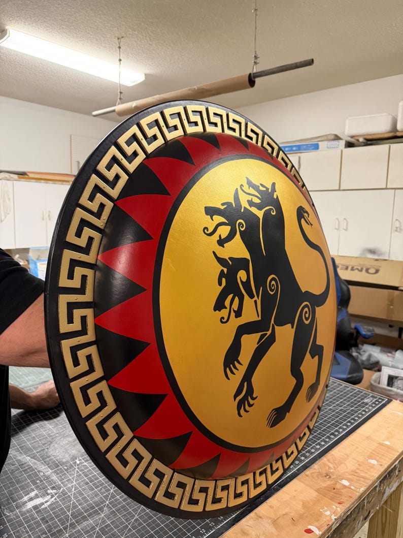 Cerberus Authentic Ancient Greek Hoplite Shield image 10