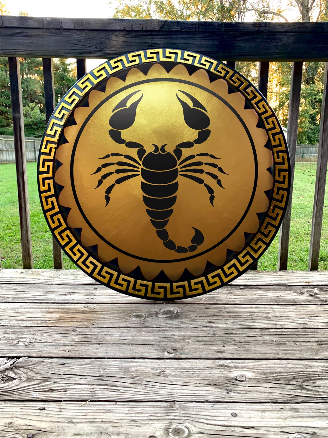 Authentischer griechischer Hoplit SKORPION Schild - Etsy.de
