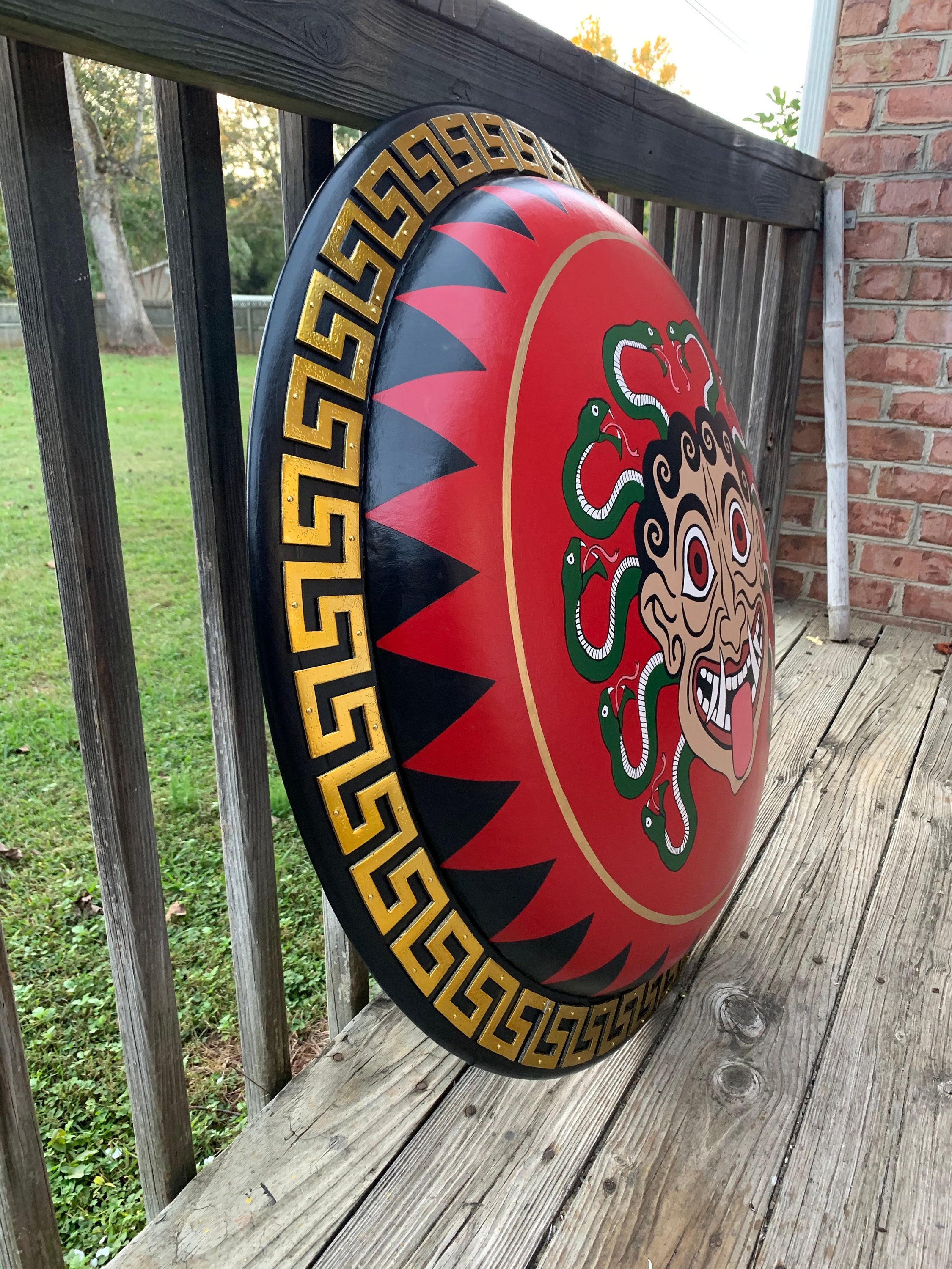 Gorgon Medusa Authentic Ancient Greek Hoplite Shield - Etsy