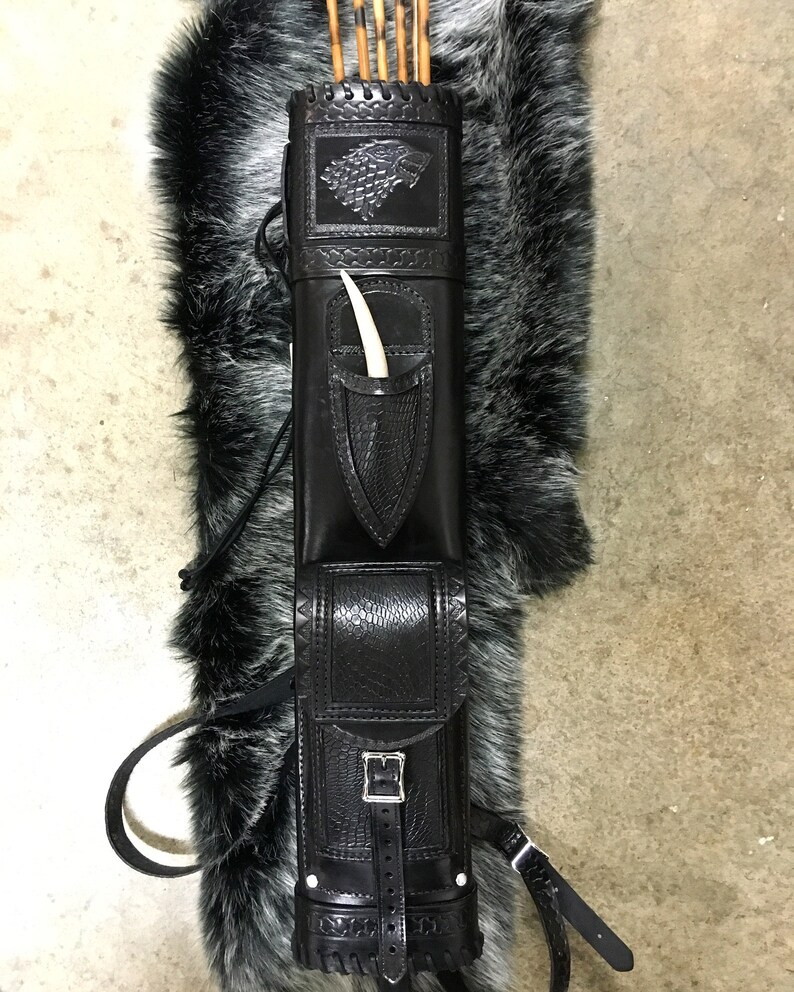 Custom Made Leather Back Quiver Etsy