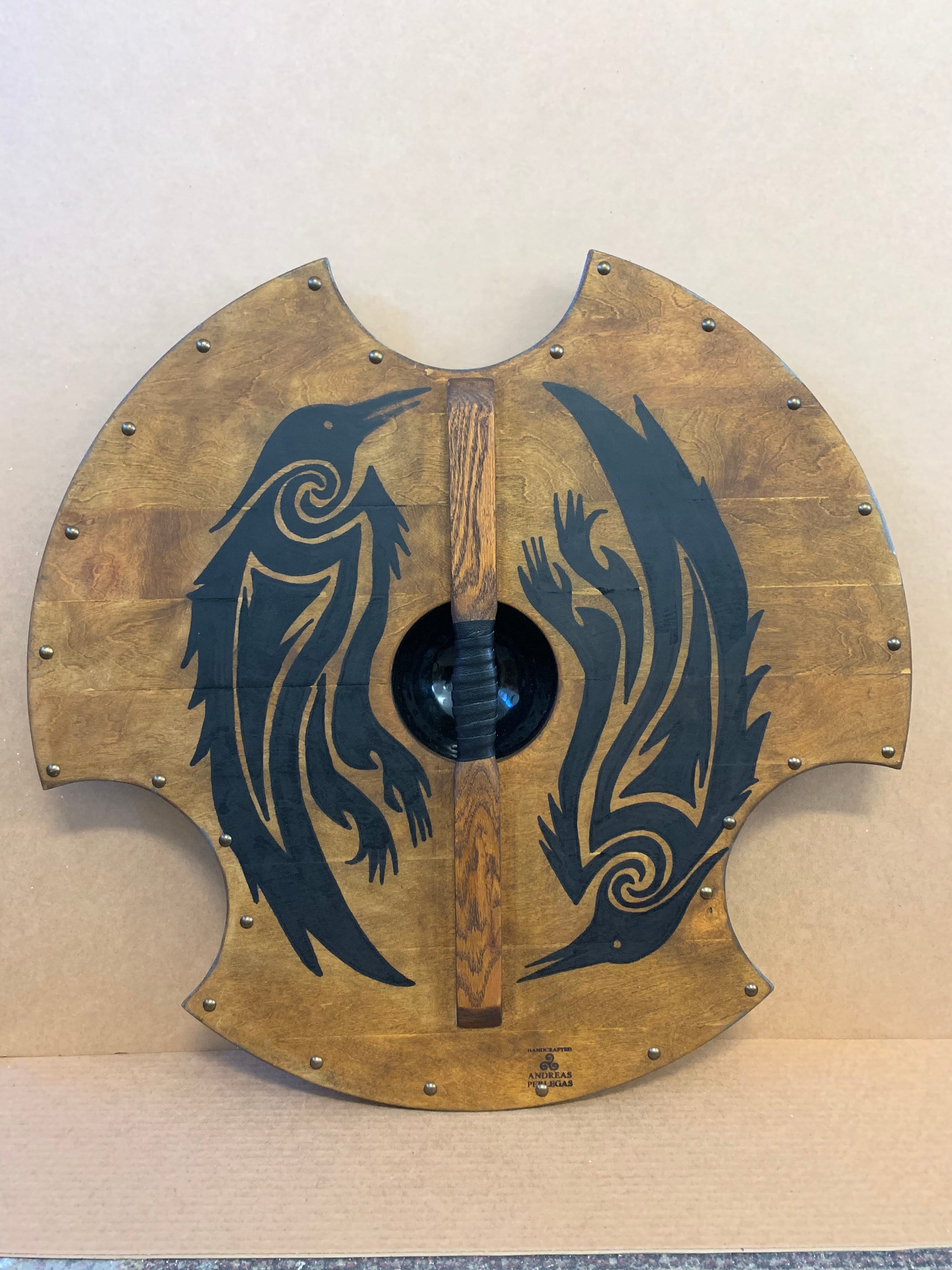 Réplica autêntica do escudo Bjorn Ironside Viking