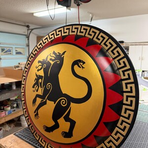 Cerberus Authentic Ancient Greek Hoplite Shield image 9