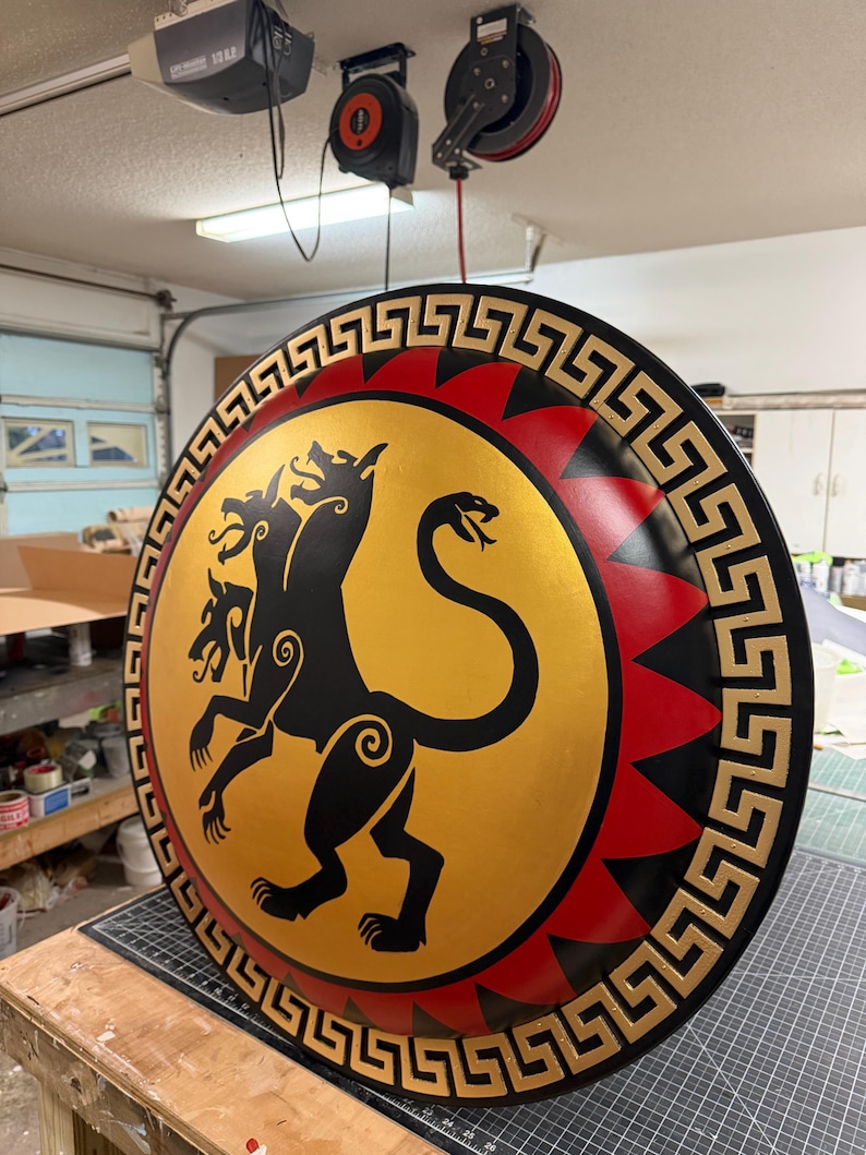 Cerberus Authentic Ancient Greek Hoplite Shield image 9