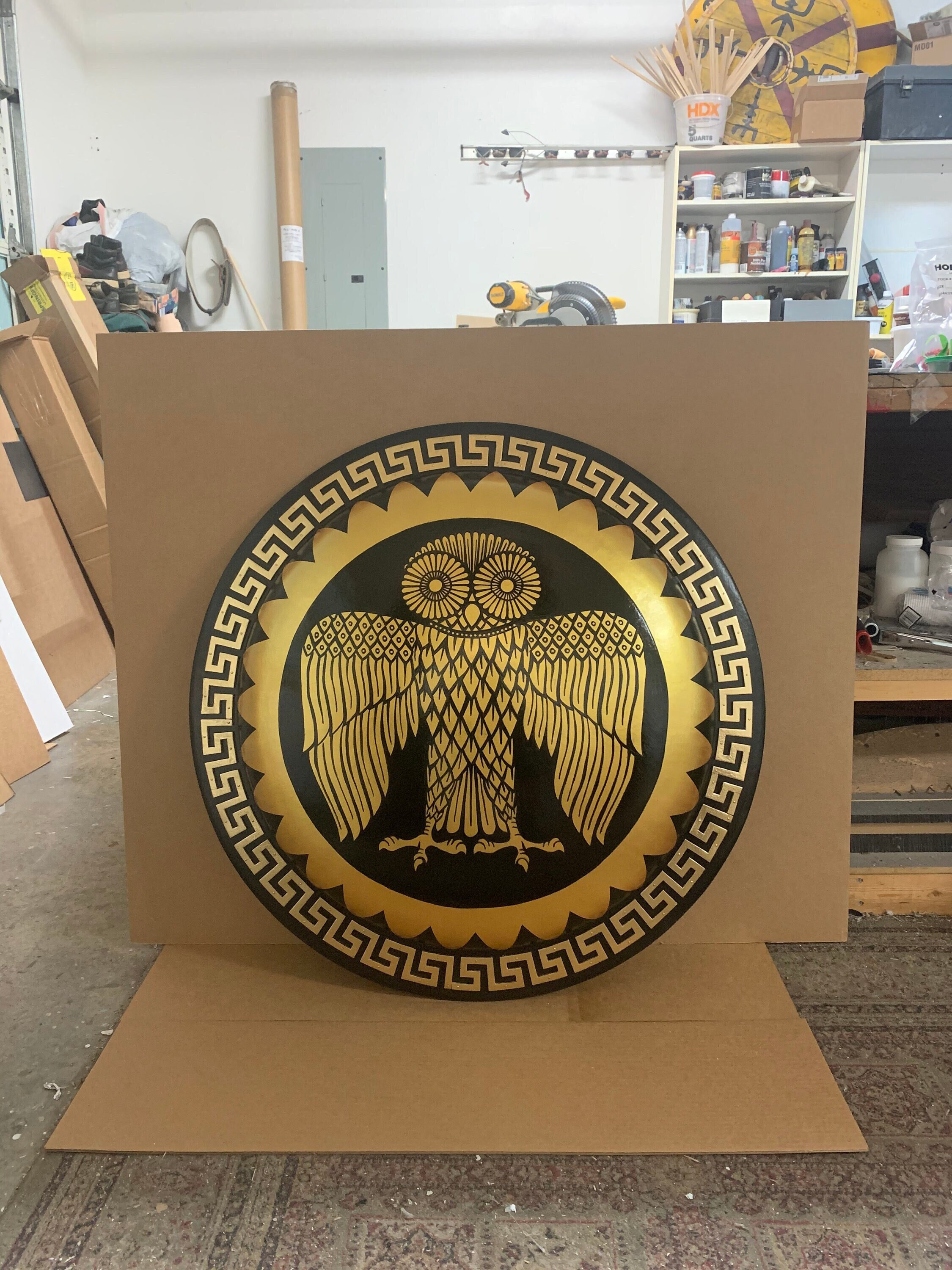 Athenian Owl Authentic Greek Hoplite Shield