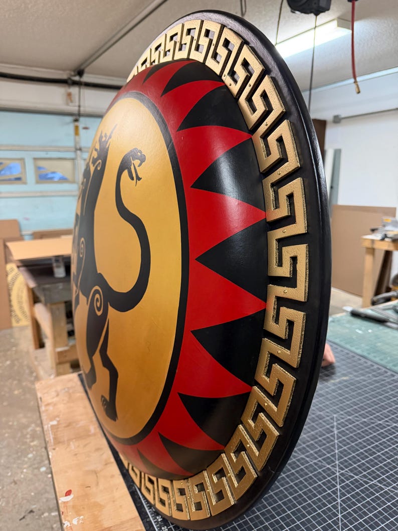 Cerberus Authentic Ancient Greek Hoplite Shield image 11