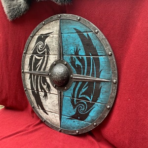 Eivor Valhalla Raven Authentic Battleworn Viking Shield - Etsy