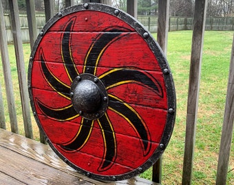 Ivar the Boneless Authentic Battleworn Viking shield – PA Art Studios