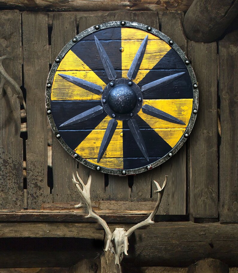 Jarl Authentic Battleworn Shield Etsy UK